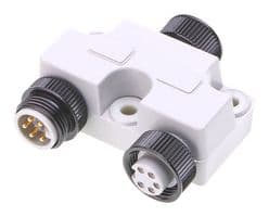 1300350071 - MOLEX - 1300350071 - Sensor Splitter, DeviceNet Trunk, Y - Style, Cable Mount, 5 Position Mini-Change Receptacle