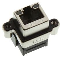 MRJ5381M1 - AMPHENOL COMMUNICATIONS SOLUTIONS - MRJ5381M1 - Modular Connector, RJ45 Jack, 1 x 1 (Port), 8P8C, Cat5, IP67, Through Hole Mount