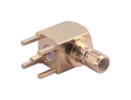 85_SMB-50-0-1/111_NE - HUBER+SUHNER - 85_SMB-50-0-1/111_NE - RF / Coaxial Connector, SMB Coaxial, Right Angle Jack, Through Hole Right Angle, 50 ohm, Brass