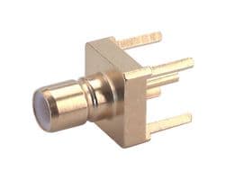 82_SMB-50-0-1/111_NH - HUBER+SUHNER - 82_SMB-50-0-1/111_NH - RF / Coaxial Connector, SMB Coaxial, Straight Jack, Through Hole Vertical, 50 ohm, Brass