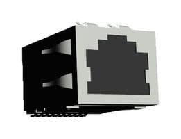 ARJ-102S-T - ABRACON - ARJ-102S-T - Modular Connector, 1000 Base-T, RJ45 Jack, 1 x 1 (Port), 8P8C, Surface Mount