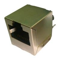 ARJ11G-MBSC-MU2 - ABRACON - ARJ11G-MBSC-MU2 - Modular Connector, 10/100 Base-T, RJ45 Jack, 1 x 1 (Port), 8P8C, Cat5, Cat6, Through Hole Mount
