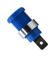 BU-31610-6 - MUELLER ELECTRIC - BU-31610-6 - Banana Test Connector, Jack, Panel Mount, 35 A, 1 kV, Nickel Plated Contacts, Blue