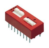 78G01T - GRAYHILL - 78G01T - DIP / SIP Switch, 1 Circuits, Raised Slide, Through Hole, 3PST, 30 V, 150 mA