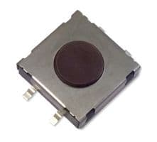 MPTSMW-21N-Q - MULTICOMP PRO - MPTSMW-21N-Q - Tactile Switch, SPST-NO, Top Actuated, SMD, 4.3mm, Brown Round Button, 160 gf, 50mA at 24VDC