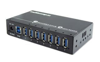 MP010943 UK - MULTICOMP PRO - MP010943 UK - Hub, 7 Ports, USB 3.0, 5 Gbps, 12 V, 3 A, Mains Powered, Industrial Plug
