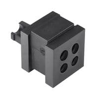 440-00022 VP-S"4/4-5"INS-QUAD-TPE-BK - HELLERMANNTYTON - 440-00022 VP-S"4/4-5"INS-QUAD-TPE-BK - Grommet, Strain Relief, 4 mm, 5 mm, Plastic
