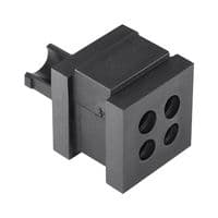 440-00023 VP-S"4/5-6"INS-QUAD-TPE-BK - HELLERMANNTYTON - 440-00023 VP-S"4/5-6"INS-QUAD-TPE-BK - Grommet, Strain Relief, 5 mm, 6 mm, Plastic