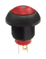 MPP12-6B203MM1CAS05L01 - MULTICOMP PRO - MPP12-6B203MM1CAS05L01 - Pushbutton Switch, White-Illuminated, MP Pushbutton Switches Round-Flat, 13.6 mm, SPST, Off-(On)