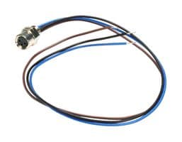 REC-M83FR-LEADS - L-COM - REC-M83FR-LEADS - Sensor Cable, M8 Receptacle, Free End, 3 Positions, 300 m, 11.8 "