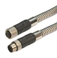 TRG502-T4S-5M - L-COM - TRG502-T4S-5M - Sensor Cable, M12 Plug, M12 Receptacle, 4 Positions, 5 m, 16.4 ft, TRG502-T4S Series