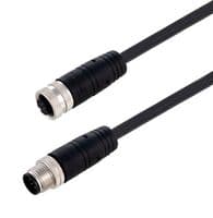 TRG883-P4B-10M - L-COM - TRG883-P4B-10M - Sensor Cable, A Coded, M12 Plug, M12 Receptacle, 8 Positions, 10 m, 32.8 ft, TRG883-P4B Series