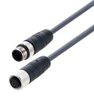 TRG884-C6G-10M - L-COM - TRG884-C6G-10M - Sensor Cable, A Coded, M12 Plug, M12 Receptacle, 8 Positions, 10 m, 32.8 ft, TRG884-C6G Series