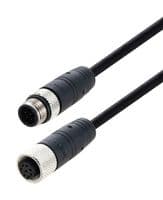 TRG884-P6B-3M - L-COM - TRG884-P6B-3M - Sensor Cable, A Coded, M12 Plug, M12 Receptacle, 8 Positions, 3 m, 9.8 ft, TRG884-P6B Series