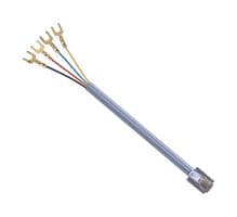 TDC018-25 - L-COM - TDC018-25 - Ethernet Cable, RJ11 Plug to Spade Lug, Grey, 7.62 m, 25 ft