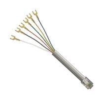 TDC028-1 - L-COM - TDC028-1 - Ethernet Cable, RJ12 Plug to Spade Lug, Grey, 304.8 mm, 1 ft