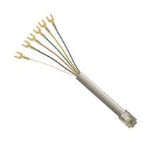 TDC028-7 - L-COM - TDC028-7 - Ethernet Cable, RJ12 Plug to Spade Lug, Grey, 2.1 m, 7 ft