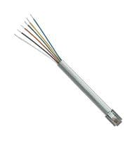 TDC029-1 - L-COM - TDC029-1 - Ethernet Cable, RJ12 Plug to Free End, Grey, 304.8 mm, 1 ft
