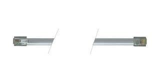 TDC303 - L-COM - TDC303 - Ethernet Cable, RJ11 Plug to RJ11 Plug, Silver, 914.4 mm, 3 ft