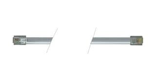 TDC307 - L-COM - TDC307 - Ethernet Cable, RJ11 Plug to RJ11 Plug, Silver, 2.1 m, 7 ft