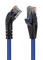TRD645LBLU-7 - L-COM - TRD645LBLU-7 - Ethernet Cable, Cat6, 45° RJ45 Plug to RJ45 Plug, UTP (Unshielded Twisted Pair), Blue, 2.1 m
