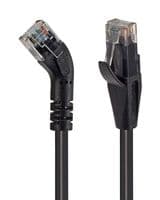 TRD645RBLK-7 - L-COM - TRD645RBLK-7 - Ethernet Cable, Cat6, 45° RJ45 Plug to RJ45 Plug, UTP (Unshielded Twisted Pair), Black, 2.1 m