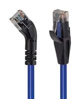 TRD645RBLU-3 - L-COM - TRD645RBLU-3 - Ethernet Cable, Cat6, 45° RJ45 Plug to RJ45 Plug, UTP (Unshielded Twisted Pair), Blue, 914.4 mm
