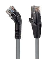 TRD645RGRY-10 - L-COM - TRD645RGRY-10 - Ethernet Cable, Cat6, 45° RJ45 Plug to RJ45 Plug, UTP (Unshielded Twisted Pair), Grey, 3.05 m