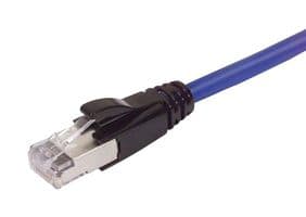 TRD695ABL-25 - L-COM - TRD695ABL-25 - Ethernet Cable, Cat6a, RJ45 Plug to RJ45 Plug, STP (Shielded Twisted Pair), Blue, 7.6 m, 25 ft