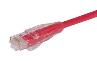 TRD695R-25 - L-COM - TRD695R-25 - Ethernet Cable, Cat6, RJ45 Plug to RJ45 Plug, UTP (Unshielded Twisted Pair), Red, 7.6 m, 25 ft
