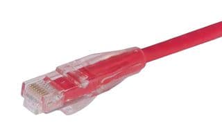 TRD695R-3 - L-COM - TRD695R-3 - Ethernet Cable, Cat6, RJ45 Plug to RJ45 Plug, UTP (Unshielded Twisted Pair), Red, 914.4 mm, 3 ft