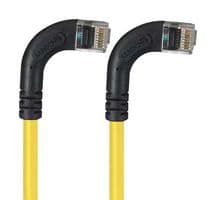 TRD695RA14Y-10 - L-COM - TRD695RA14Y-10 - Ethernet Cable, Cat6, 90° RJ45 Plug to 90° RJ45 Plug, UTP (Unshielded Twisted Pair), Yellow