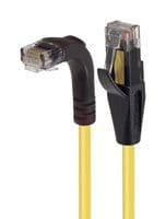 TRD695RA1Y-20 - L-COM - TRD695RA1Y-20 - Ethernet Cable, Cat6, 90° RJ45 Plug to RJ45 Plug, UTP (Unshielded Twisted Pair), Yellow, 6.1 m