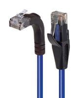 TRD695RA2BL-20 - L-COM - TRD695RA2BL-20 - Ethernet Cable, Cat6, 90° RJ45 Plug to RJ45 Plug, UTP (Unshielded Twisted Pair), Blue, 6.1 m