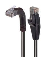 TRD695RA2BLK-15 - L-COM - TRD695RA2BLK-15 - Ethernet Cable, Cat6, 90° RJ45 Plug to RJ45 Plug, UTP (Unshielded Twisted Pair), Black, 4.6 m