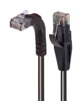 TRD695RA2BLK-20 - L-COM - TRD695RA2BLK-20 - Ethernet Cable, Cat6, 90° RJ45 Plug to RJ45 Plug, UTP (Unshielded Twisted Pair), Black, 6.1 m