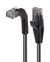 TRD695RA2BLK-30 - L-COM - TRD695RA2BLK-30 - Ethernet Cable, Cat6, 90° RJ45 Plug to RJ45 Plug, UTP (Unshielded Twisted Pair), Black, 9.1 m