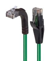 TRD695RA2GR-20 - L-COM - TRD695RA2GR-20 - Ethernet Cable, Cat6, 90° RJ45 Plug to RJ45 Plug, UTP (Unshielded Twisted Pair), Green, 6.1 m