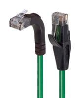 TRD695RA2GR-3 - L-COM - TRD695RA2GR-3 - Ethernet Cable, Cat6, 90° RJ45 Plug to RJ45 Plug, UTP (Unshielded Twisted Pair), Green, 914.4 mm