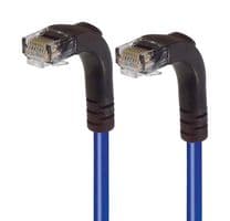 TRD695RA3BL-2 - L-COM - TRD695RA3BL-2 - Ethernet Cable, Cat6, 90° RJ45 Plug to 90° RJ45 Plug, UTP (Unshielded Twisted Pair), Blue