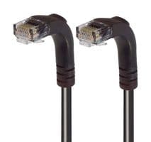 TRD695RA3BLK-10 - L-COM - TRD695RA3BLK-10 - Ethernet Cable, Cat6, 90° RJ45 Plug to 90° RJ45 Plug, UTP (Unshielded Twisted Pair), Black