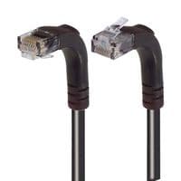 TRD695RA4BLK-5 - L-COM - TRD695RA4BLK-5 - Ethernet Cable, Cat6, 90° RJ45 Plug to 90° RJ45 Plug, UTP (Unshielded Twisted Pair), Black, 1.5 m
