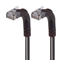 TRD695RA5BLK-1 - L-COM - TRD695RA5BLK-1 - Ethernet Cable, Cat6, 90° RJ45 Plug to 90° RJ45 Plug, UTP (Unshielded Twisted Pair), Black