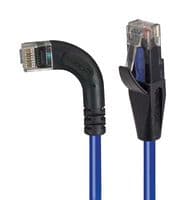 TRD695RA6BL-7 - L-COM - TRD695RA6BL-7 - Ethernet Cable, Cat6, 90° RJ45 Plug to RJ45 Plug, UTP (Unshielded Twisted Pair), Blue, 2.1 m