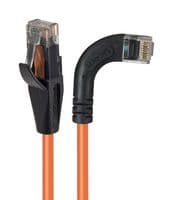 TRD695RA7OR-15 - L-COM - TRD695RA7OR-15 - Ethernet Cable, Cat6, 90° RJ45 Plug to RJ45 Plug, UTP (Unshielded Twisted Pair), Orange, 4.6 m