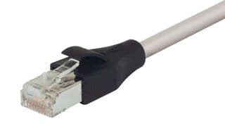 TRD695SCR-25 - L-COM - TRD695SCR-25 - Ethernet Cable, Cat6, RJ45 Plug to RJ45 Plug, STP (Shielded Twisted Pair), Grey, 7.62 m, 25 ft