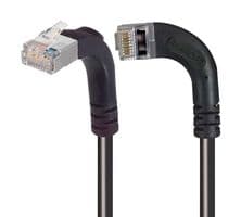 TRD695SRA13BLK-10 - L-COM - TRD695SRA13BLK-10 - Ethernet Cable, Cat6, 90° RJ45 Plug to 90° RJ45 Plug, FTP (Foiled Twisted Pair), Black, 3.05 m