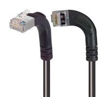 TRD695SRA13BLK-20 - L-COM - TRD695SRA13BLK-20 - Ethernet Cable, Cat6, 90° RJ45 Plug to 90° RJ45 Plug, FTP (Foiled Twisted Pair), Black, 6.1 m