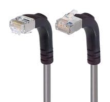 TRD695SRA4GRY-7 - L-COM - TRD695SRA4GRY-7 - Ethernet Cable, Cat6, 90° RJ45 Plug to 90° RJ45 Plug, FTP (Foiled Twisted Pair), Grey, 2.1 m