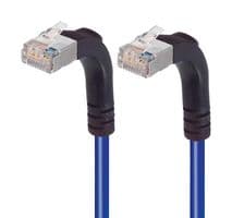 TRD695SRA5BL-5 - L-COM - TRD695SRA5BL-5 - Ethernet Cable, Cat6, 90° RJ45 Plug to 90° RJ45 Plug, FTP (Foiled Twisted Pair), Blue, 1.5 m